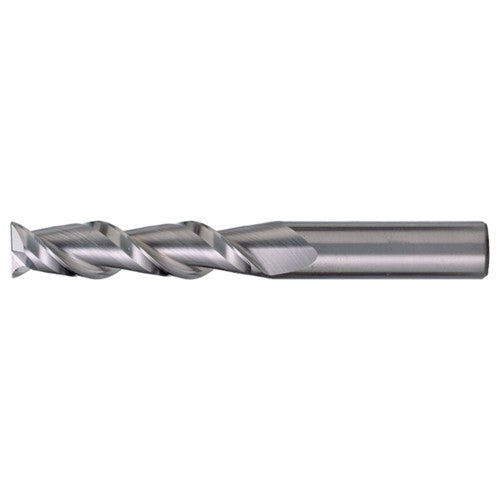 ‎1″ × 1″ × 3-1/4″ × 6″ RHS / RHC Solid Carbide 2-Flute Square End High-Performance End Mill for Aluminum - Bright - Exact Industrial Supply