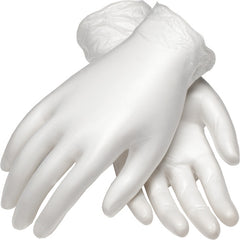 ‎100-2824/XL CE Single Use Gloves - Co-Polymer Vinyl - Class 10 - 9 1/2 In Length - 5 mil - Powder Free - Exact Industrial Supply