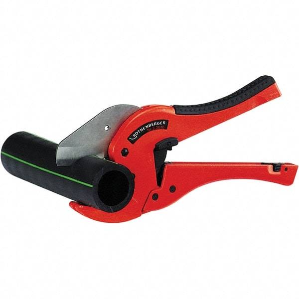 Rothenberger - 2" Pipe Capacity, Tube & Pipe Cutter - Cuts Plastic, PVC, CPVC, 10-1/4" OAL - Makers Industrial Supply