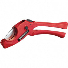 Rothenberger - 1-1/4" Pipe Capacity, Tube & Pipe Cutter - Cuts Plastic, PVC, CPVC, 7" OAL - Makers Industrial Supply