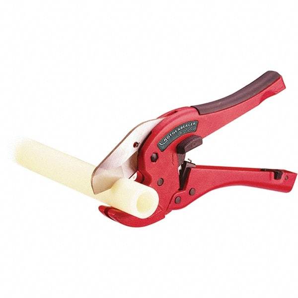 Rothenberger - 1-5/8" Pipe Capacity, Tube & Pipe Cutter - Cuts Plastic, PVC, CPVC, 9" OAL - Makers Industrial Supply