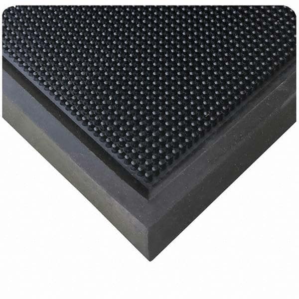 Wearwell - 24" Long x 16" Wide, Natural Rubber Surface, Boot Scrape Surface Entrance Matting - Makers Industrial Supply