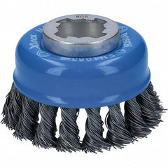 Bosch - 3" Diam 0.012" X-LOCK Carbon Steel Fill Cup Brush - Makers Industrial Supply