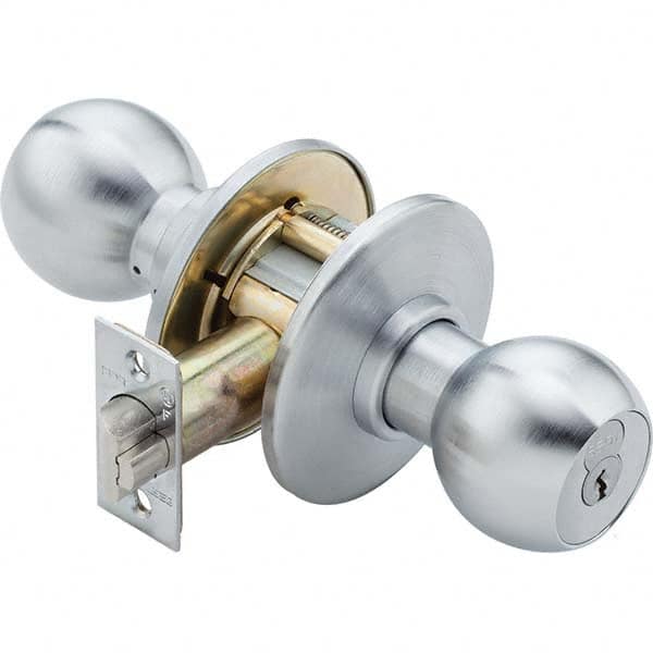 Best - Knob Locksets Type: Entrance Door Thickness: 1 3/4 - 2 1/8 - Makers Industrial Supply