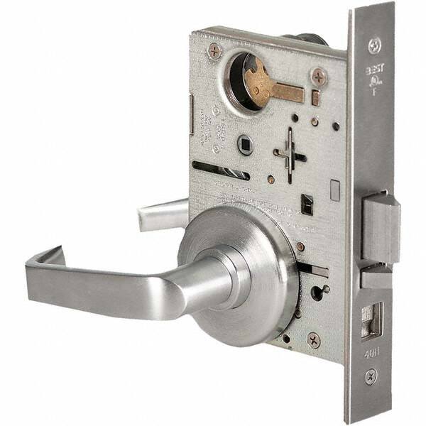 Best - Office Lever Lockset for 1-3/4" Thick Doors - Makers Industrial Supply