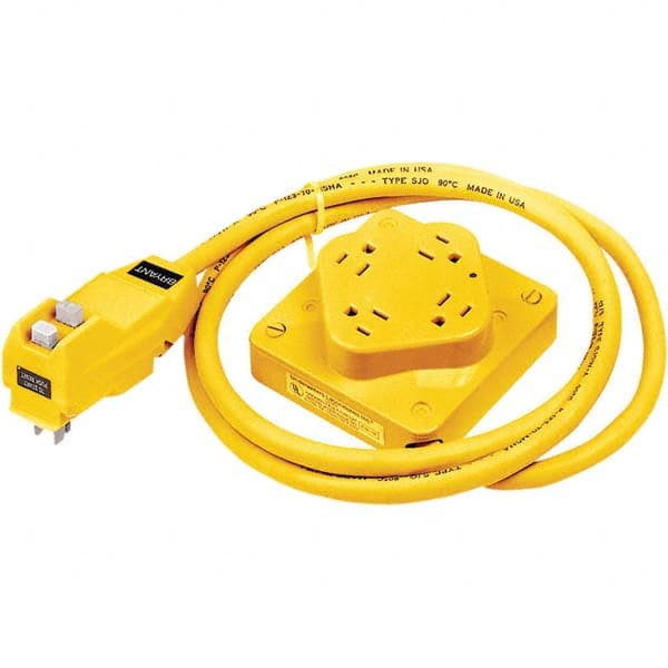 Bryant Electric - GFCI Cords & Power Distribution Centers Mount Type: Plug-In Number of Outlets: 4 - Makers Industrial Supply