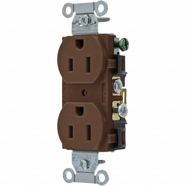 Bryant Electric - Straight Blade Receptacles Receptacle Type: Duplex Receptacle Grade: Commercial - Makers Industrial Supply