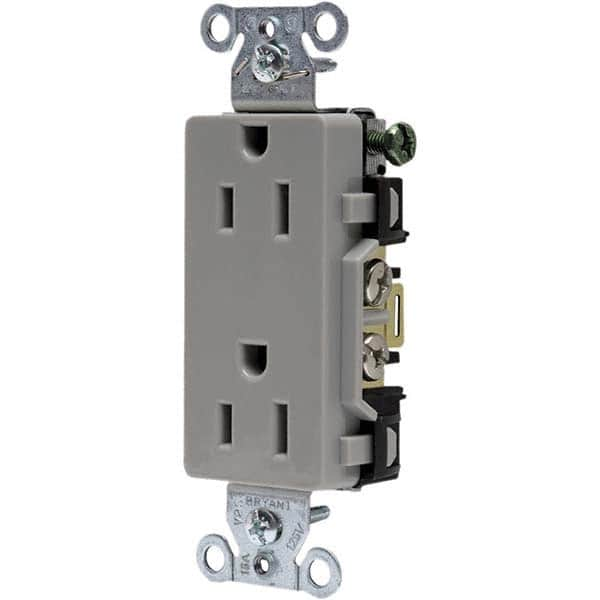 Bryant Electric - Straight Blade Receptacles Receptacle Type: Duplex Receptacle Grade: Commercial - Makers Industrial Supply