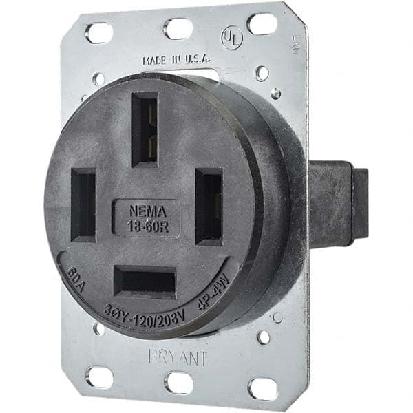 Bryant Electric - Straight Blade Receptacles Receptacle Type: Single Receptacle Grade: Industrial - Makers Industrial Supply