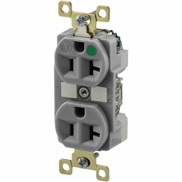 Bryant Electric - Straight Blade Receptacles Receptacle Type: Duplex Receptacle Grade: Hospital - Makers Industrial Supply