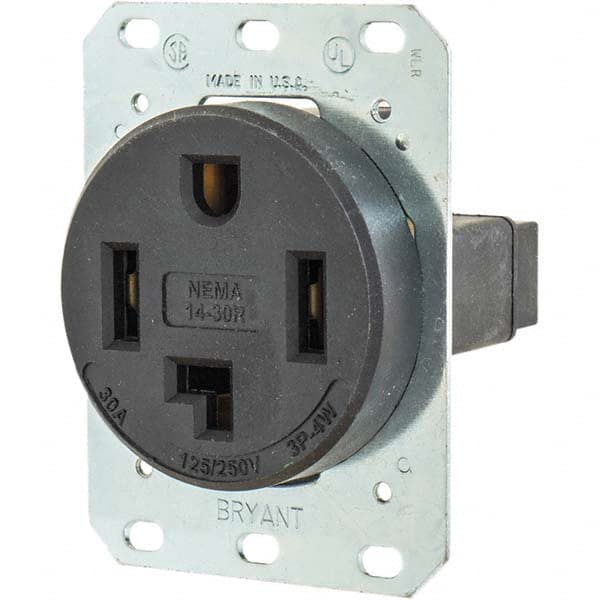 Bryant Electric - Straight Blade Receptacles Receptacle Type: Single Receptacle Grade: Industrial - Makers Industrial Supply