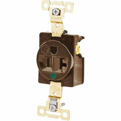 Bryant Electric - Straight Blade Receptacles Receptacle Type: Single Receptacle Grade: Hospital - Makers Industrial Supply