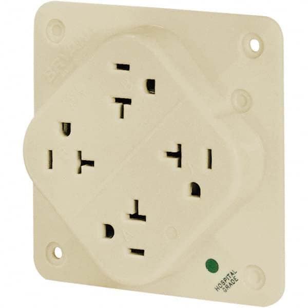 Bryant Electric - Straight Blade Receptacles Receptacle Type: Fourplex Receptacle Grade: Hospital - Makers Industrial Supply