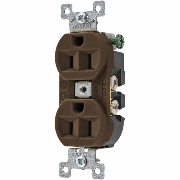 Bryant Electric - Straight Blade Receptacles Receptacle Type: Duplex Receptacle Grade: Specification - Makers Industrial Supply