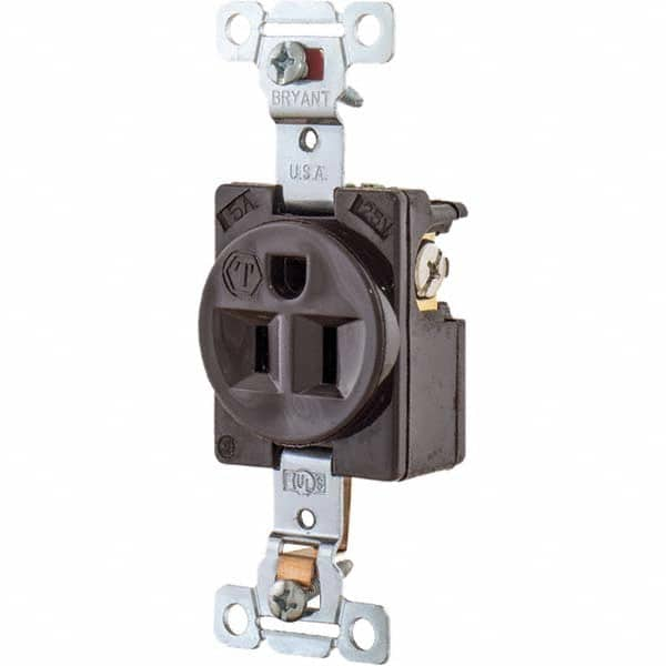 Bryant Electric - Straight Blade Receptacles Receptacle Type: Single Receptacle Grade: Industrial - Makers Industrial Supply