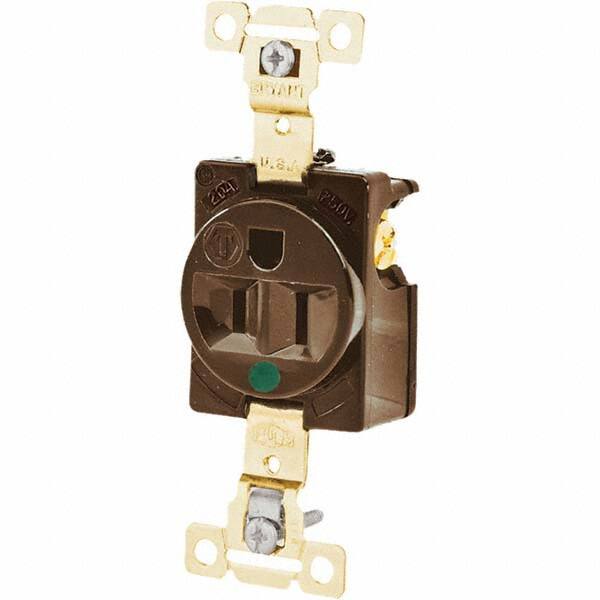 Bryant Electric - Straight Blade Receptacles Receptacle Type: Single Receptacle Grade: Hospital - Makers Industrial Supply