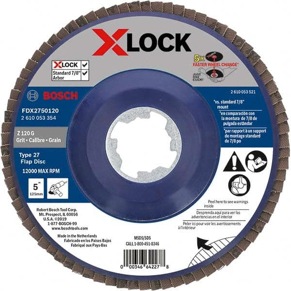 Bosch - Flap Discs Abrasive Type: Coated Flap Disc Type: Type 27 - Makers Industrial Supply