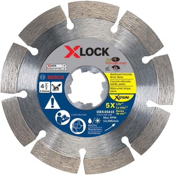 Bosch - Wet & Dry-Cut Saw Blades Blade Diameter (Inch): 4-1/2 Blade Material: Diamond-Tipped - Makers Industrial Supply