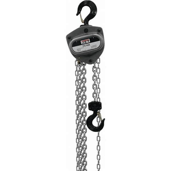 Jet - 3,000 Lb Capacity, 90' Lift Height, Manual Chain Hoist - Makers Industrial Supply