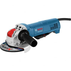 Corded Angle Grinder: 4-1/2″ Wheel Dia, 11,000 RPM 120V, Paddle Switch