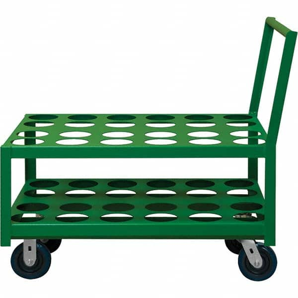 Durham - 1,400 Lb Capacity, 24-1/4" Wide x 39" Long x 37-1/2" High Medical Cylinder Cart - Makers Industrial Supply