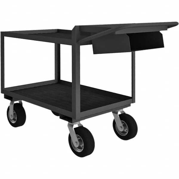 Durham - 1,200 Lb Capacity, 24-1/4" Wide x 64-3/8" Long x 38" High Mobile Cart - Makers Industrial Supply