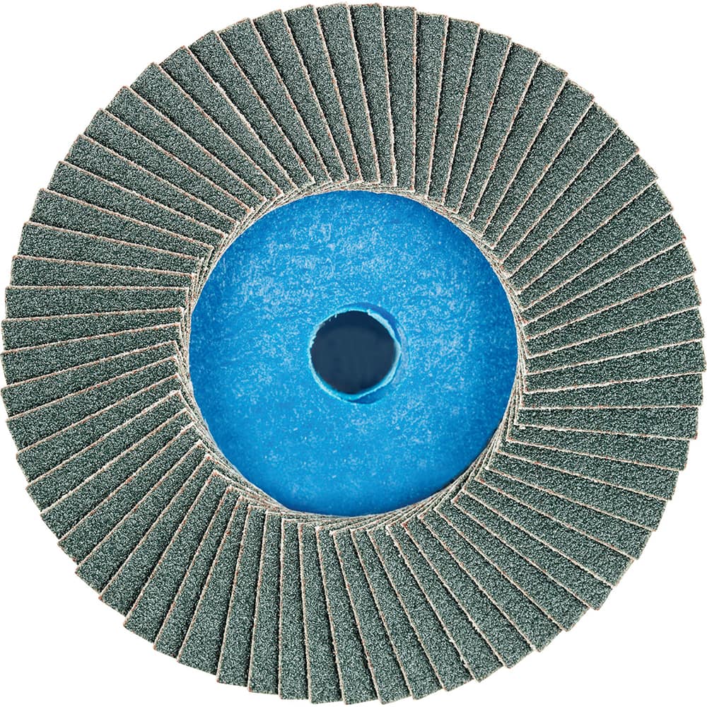 PFERD - Flap Discs; Abrasive Type: Coated ; Flap Disc Type: Compact ; Disc Diameter (Inch): 3 ; Abrasive Material: Zirconia Alumina ; Grit: 120 ; Attaching System: Quick Change Type CD - Exact Industrial Supply