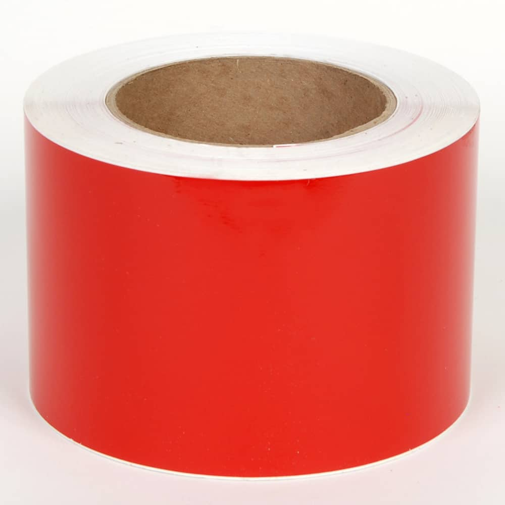 Cobra Systems - Labels, Ribbons & Tapes; Type: Vinyl Tape ; Color: Red ; For Use With: VNM8 ; Width (Inch): 4 ; Length (Feet): 150 ; Material: Vinyl - Exact Industrial Supply