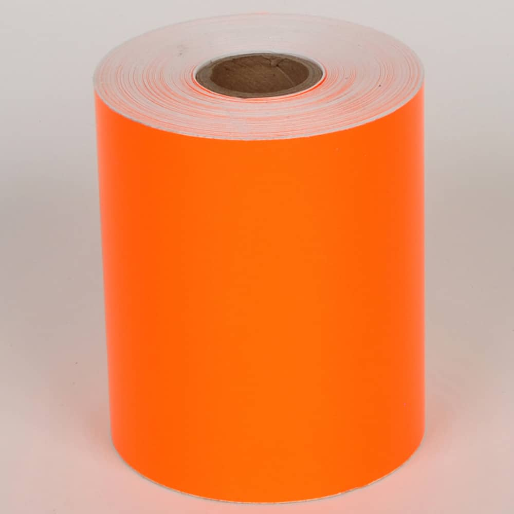 Cobra Systems - Labels, Ribbons & Tapes; Type: Vinyl Tape ; Color: Orange ; For Use With: VNM8 ; Width (Inch): 4 ; Length (Feet): 75 ; Material: Vinyl - Exact Industrial Supply