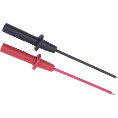 REED Instruments - Electrical Test Equipment Accessories; Accessory Type: Probe Set ; For Use With: REED R1050 & Test Leads that accept 0.16" (4mm) diameter shrouded banana connectors ; Color: Black; Red - Exact Industrial Supply