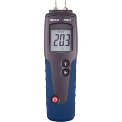 REED Instruments - Moisture Meters & Analyzers; Type: Wood Moisture Meter ; Applications: Construction and Building Projects Remediation and Restoration Woodworking ; Accuracy (Percentage): ?1% ; Minimum Operating Temperature (F): 32.000 ; Maximum Operat - Exact Industrial Supply