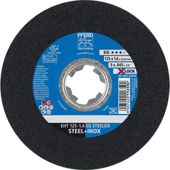 PFERD - Cutoff Wheels; Tool Compatibility: Angle Grinder ; Wheel Diameter (Inch): 5 ; Wheel Thickness (Inch): 0.0450 ; Abrasive Material: Aluminum Oxide ; Maximum RPM: 12200.000 ; Grit: 46 - Exact Industrial Supply