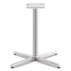 Hon - Stationary Tables; Type: Leg Base ; Material: Aluminum ; Color: Textured Silver ; Height (Inch): 27-7/8 ; Width (Inch): 31-61/64 ; Overall Width: 32 - Exact Industrial Supply