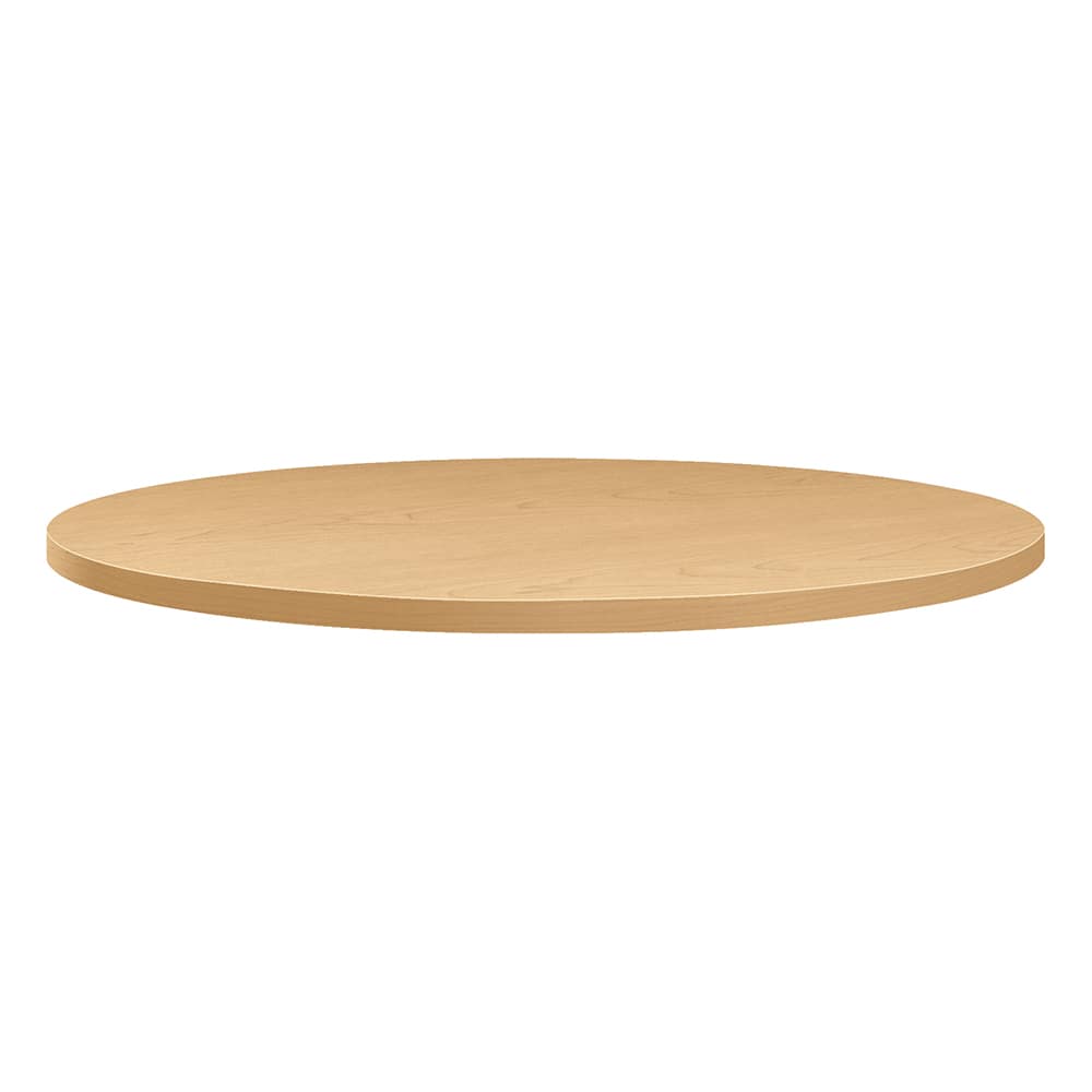 Hon - Stationary Tables; Type: Table Top ; Material: High-Pressure Laminate ; Color: Natural Maple ; Diameter (Inch): 42 ; Height (Inch): 1-1/8 ; Width (Inch): 42 - Exact Industrial Supply