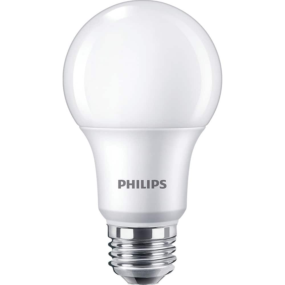 Philips - Lamps & Light Bulbs; Lamp Technology: LED ; Lamps Style: Residential/Office ; Lamp Type: A19 ; Wattage Equivalent Range: 1-19 ; Actual Wattage: 5.00 ; Base Style: Medium Screw - Exact Industrial Supply