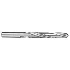 8.5 mm Dia. × 8.5 mm Shank × 75 mm Flute Length × 117 mm OAL, 5xD, 118°, Uncoated, 2 Flute, External, Round Solid Carbide Drill - Exact Industrial Supply