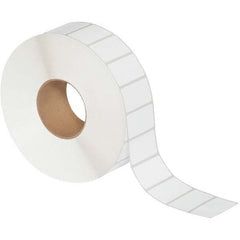 Value Collection - Pack of 4 Rolls, 5,087 Labels per Roll, 2-1/4" x 1-1/4" White Topcoated Facestock Thermal Labels - Makers Industrial Supply