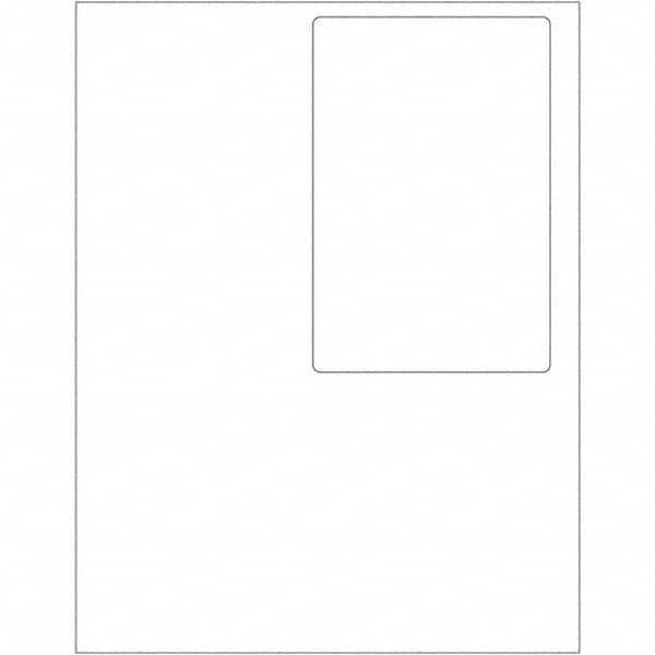 Tape Logic - Pack of (100) 4" x 6" White Paper Laser Labels - Makers Industrial Supply