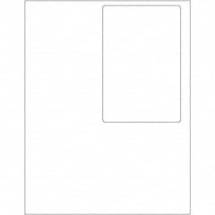 Tape Logic - Pack of (100) 4" x 6" White Paper Laser Labels - Makers Industrial Supply