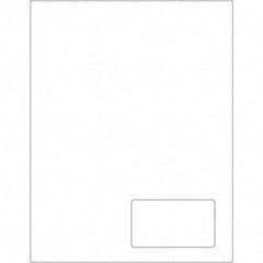 Tape Logic - Pack of (100), 1 Sheet 3-1/2" x 2" White Paper Laser Labels - Makers Industrial Supply