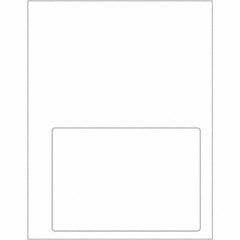 Tape Logic - Pack of (100), 1 Sheet 6-3/4" x 4-3/4" White Paper Laser Labels - Makers Industrial Supply