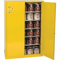 Eagle - Safety Cabinets Hazardous Chemical Type: Flammable and Combustible Liquids Color: Yellow - Makers Industrial Supply