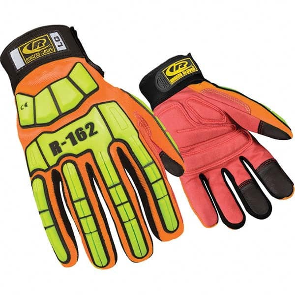 Ringers Gloves - Size M (9) Spandex High Visibility Work Gloves - Makers Industrial Supply