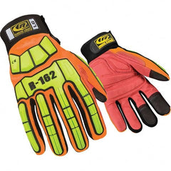 Ringers Gloves - Size 2XL (12) Spandex High Visibility Work Gloves - Makers Industrial Supply