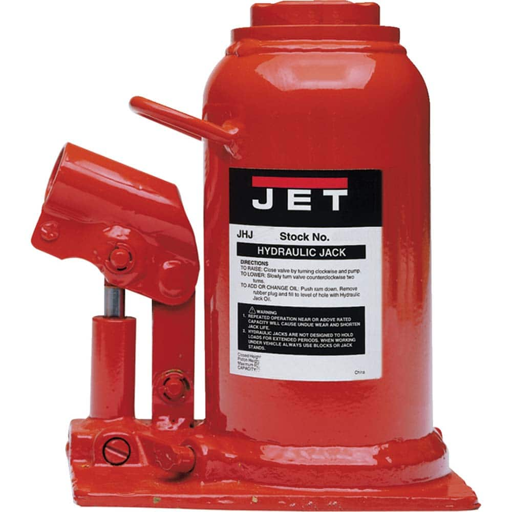 Jet - Manual Bottle, Screw, Ratchet & Hydraulic Jacks Type: Hydraulic Jack Load Capacity (Ton): 12-1/2 (Inch) - Makers Industrial Supply