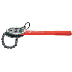 Rothenberger - 64" Max Pipe Capacity, 57" Long, Chain Tong Wrench - 12" Actual OD, 63-1/2" Handle Length - Makers Industrial Supply