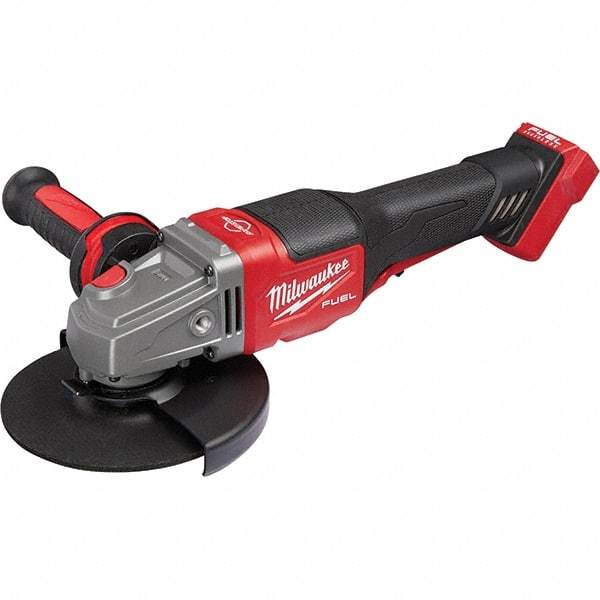 Milwaukee Tool - 4-1/2 - 6" Wheel Diam, 9,000 RPM, Cordless Angle & Disc Grinder - 5/8-11 Spindle, 18 Volts, Side Exhaust - Makers Industrial Supply