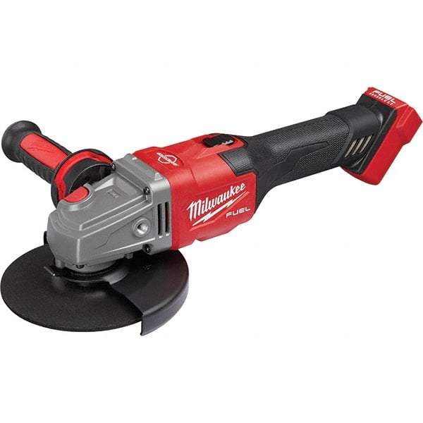 Milwaukee Tool - 4-1/2 - 6" Wheel Diam, 9,000 RPM, Cordless Angle & Disc Grinder - 5/8-11 Spindle, 18 Volts, Side Exhaust - Makers Industrial Supply