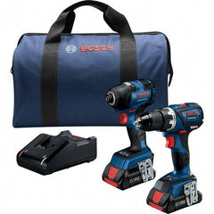 Bosch - Cordless Tool Combination Kits Voltage: 18 Tools: Impact Driver; Drill/Driver - Makers Industrial Supply