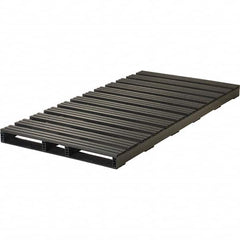 Custom Built Plastic Pallets - 96" Long x 48" & Wide x 5" High Plastic Pallet - 6,000 Lb Static Capacity, 1,500 Lb Dynamic Capacity, Black - Makers Industrial Supply